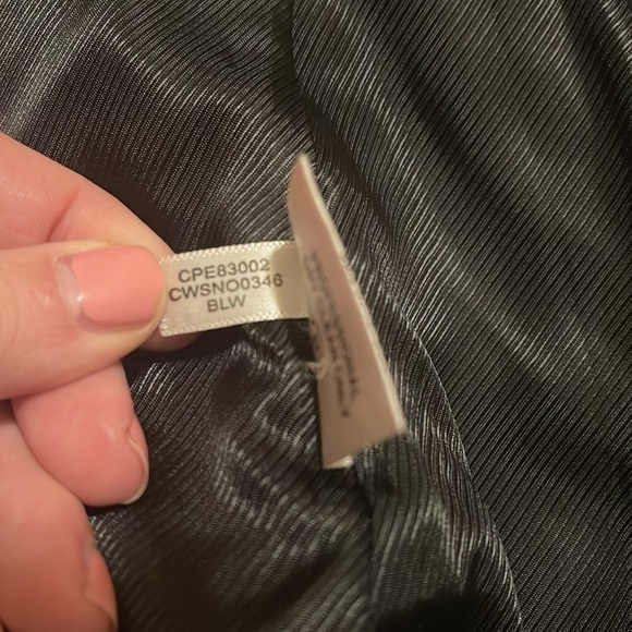 Calvin Klein Tweed Wool Black and White Peacoat Jacket Size 10 Petite - Picture 7 of 7